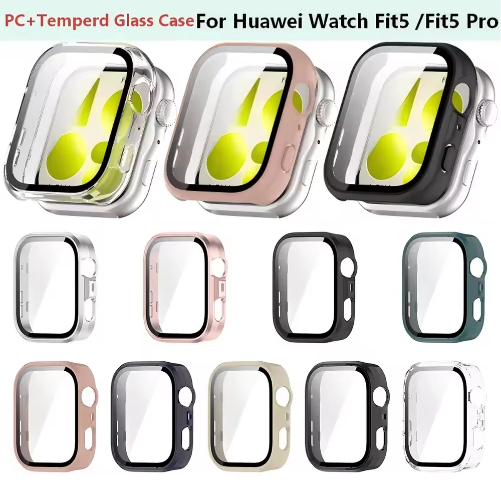 Durable HD Glass and Bumper Case for Watch Fit 3 - Screen Protection and Fall Resistance