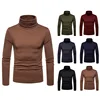 Turtleneck Pullovers Sweaters Men 2020 Autumn Winter Solid Color Long Sleeve Knitting Sweater Thickening Men's Bottoming Shirt 2