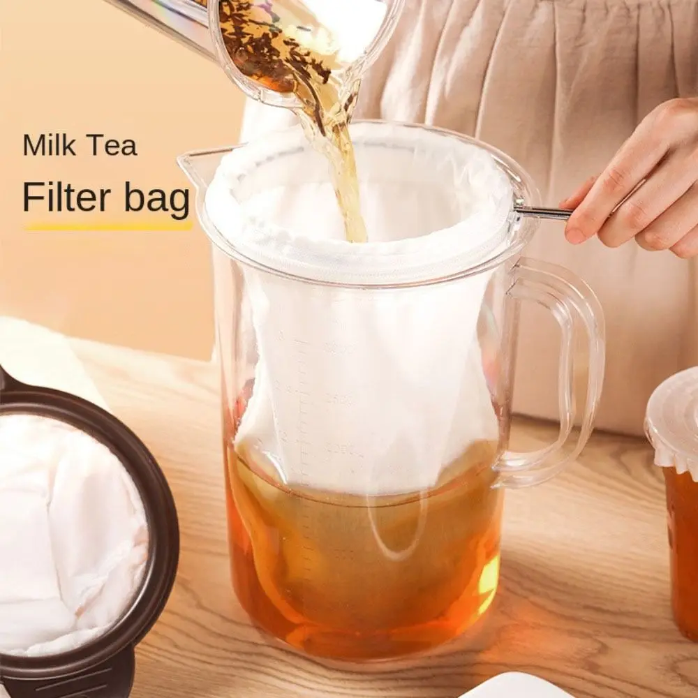 Reusable Multi-function Filter Bag Fine Mesh Cotton Fine Filtration Coffee Milk Tea Filter Bag Coffee Machine Drip Filter Bags