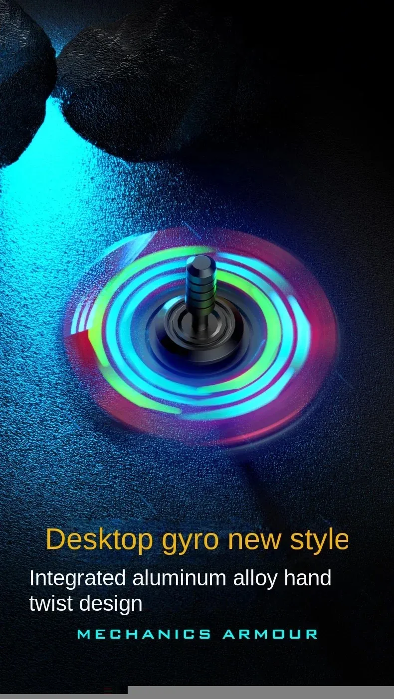 Fidget spinner de metal luminoso brinquedo antistress para adhd_voghion.com