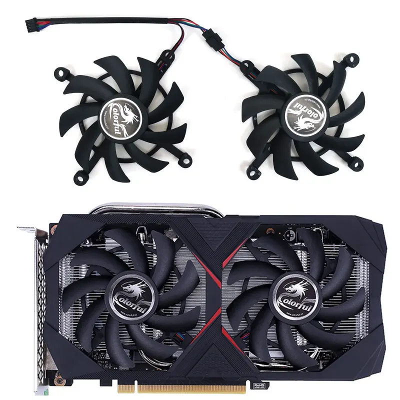 DIY 85MM RTX2060 GTX1660 GPU Cooling Fan For KFA2 RTX 2060