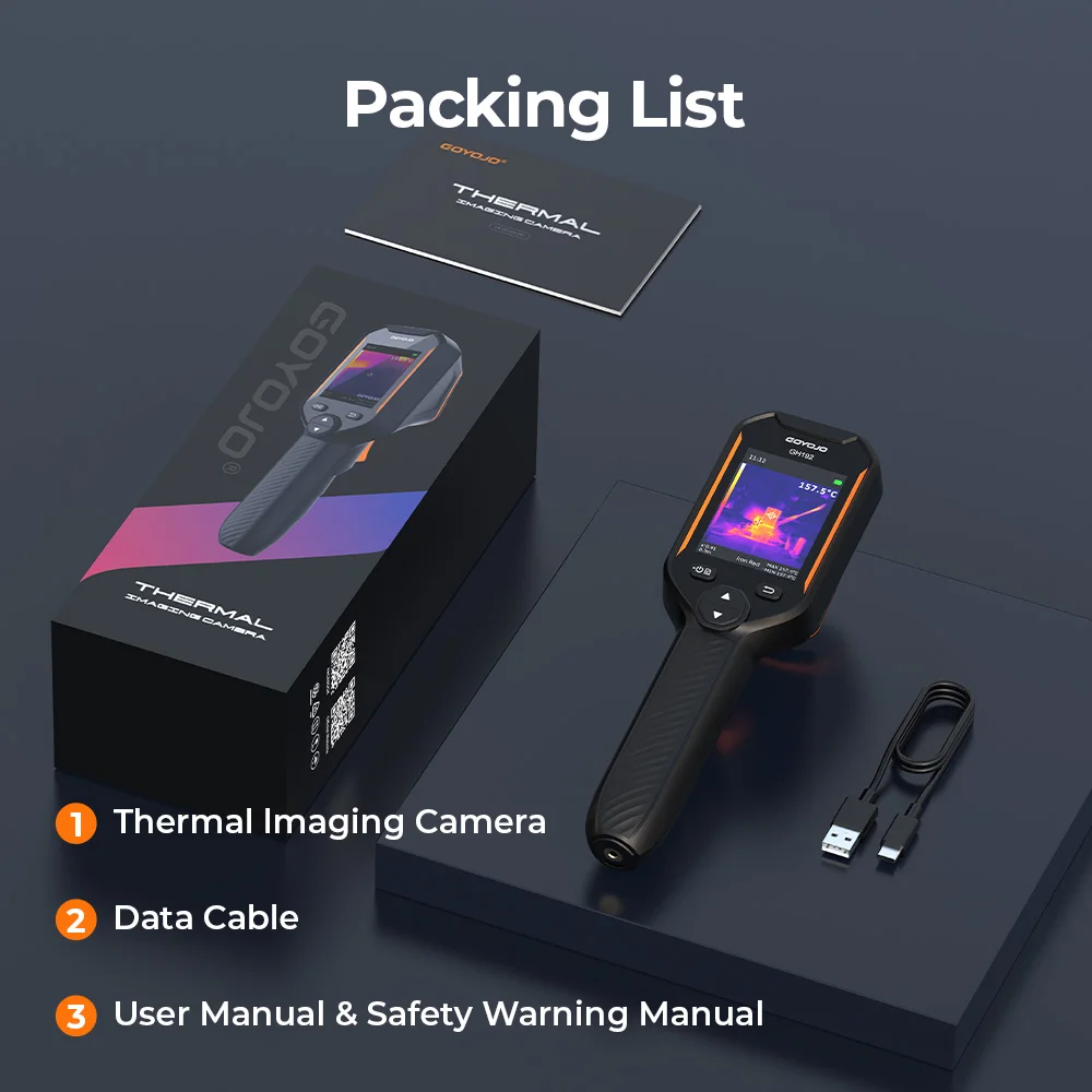 GH192 Thermal Camera with Visual Camera, 240x240 Super Resolution Thermal Imagin