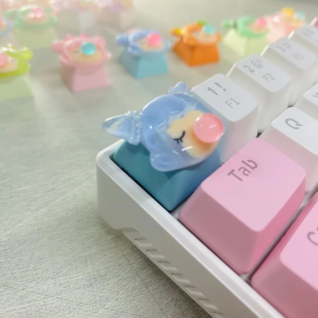 Teclas personalizadas de dibujos animados, teclas Esc para teclado  mecánico, Cherry Mx, encantador - AliExpress