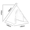 1.8M Portable Children's Tents Kids Cotton Canvas Indian Play Tent Tipi Play House Wigwam Child Little Teepee Room Decoration 6