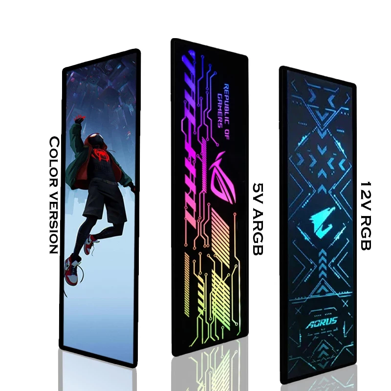 Personalizado Computador Argb pc Case Painel de Iluminação Painel Lateral Vga Backplate pc Gamer Decoração do Armário Placa Rgb Aura Sync - Imagem 3