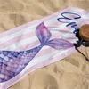 Mermaid Tail Custom Name Beach Towel Bachelorette Trip Party Favors Personalized Pool Bath Towel Mermaid Birthday Gift For Kids 4