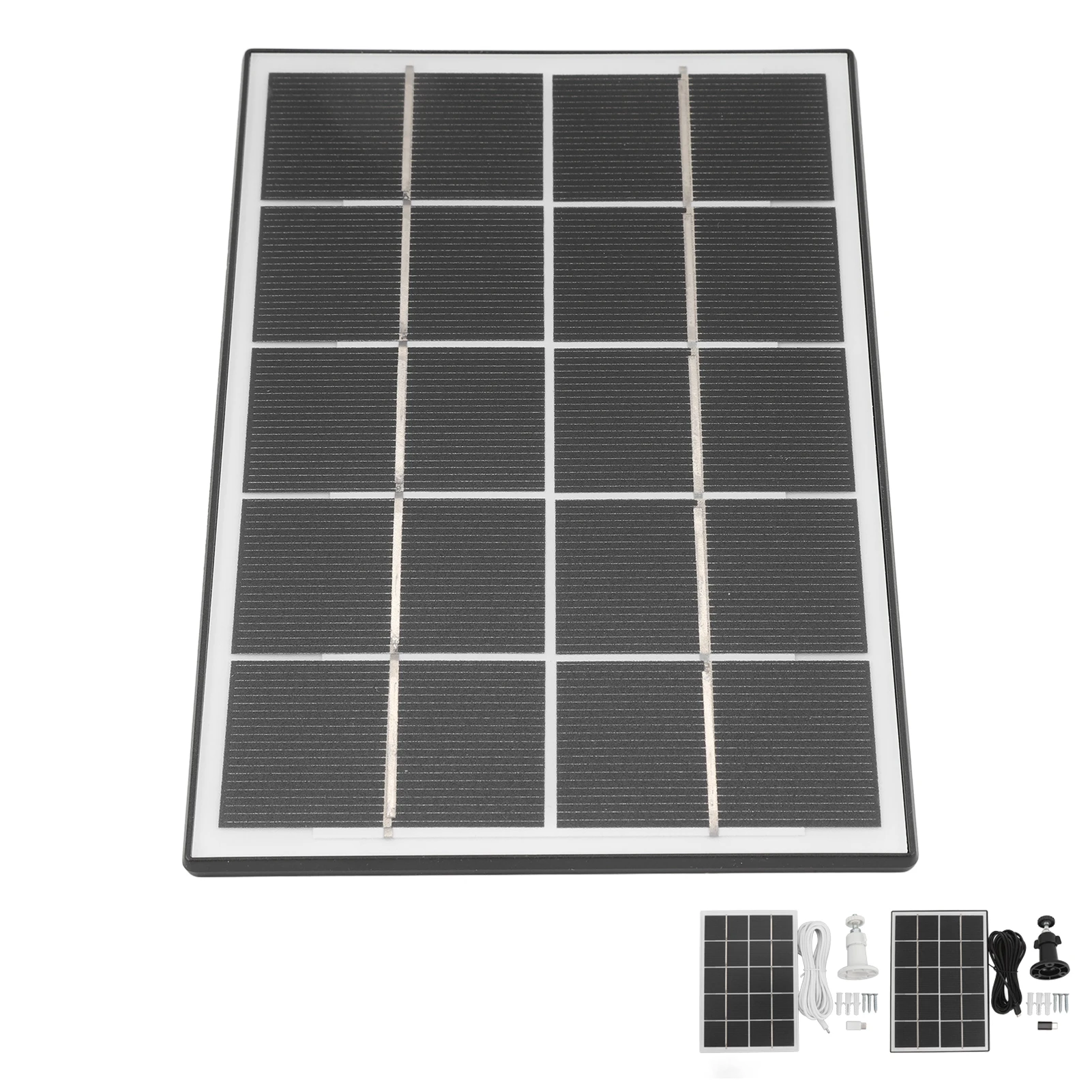 Camera Solar Charging Panel with Bracket 3W 5V Monocrystalline Silicon Type C Security Camera Solar Panel for Android Devices