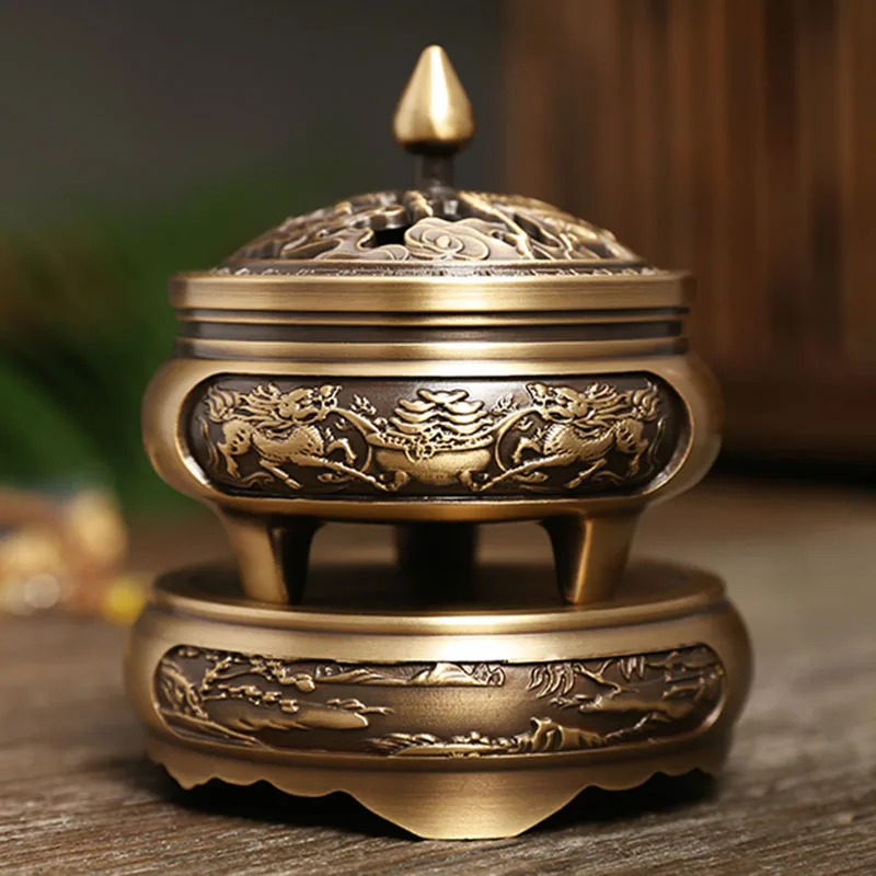 Diffuser Melting Candle Incense Burner Dragon Backflow Incense Holder