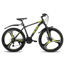 Hiland-Bicicleta de Montaña Shimano para hombre y mujer, bici de 21 velocidades con horquilla de suspensión, freno de doble disco, 26/27.5 pulgadas