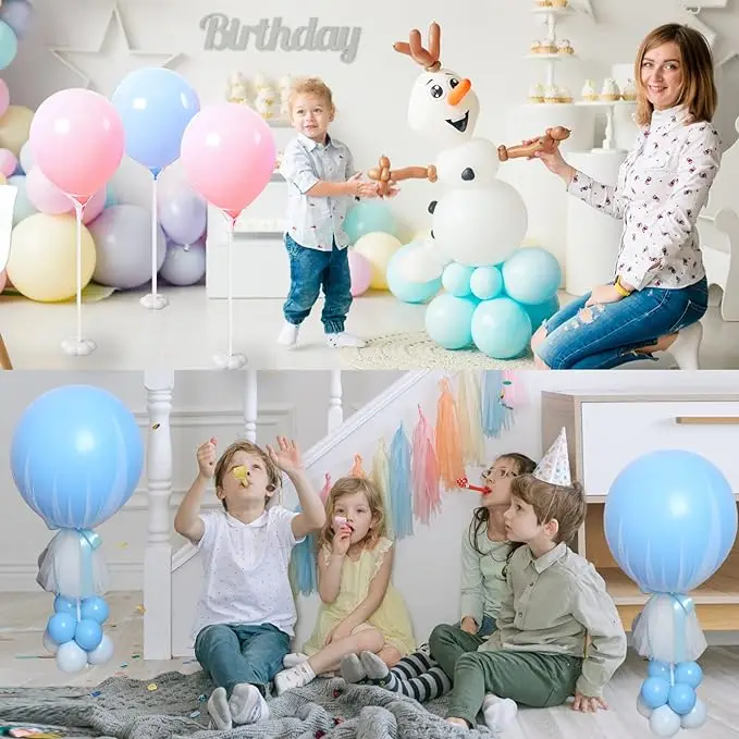10 매화 꽃 기본 풍선 지원 막대 풍선 데스크탑 지원 생일 파티 결혼식 장소 장식 소품