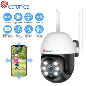 Ctronics 5MP WiFi Security Camera Outdoor Color Night Vision 5X