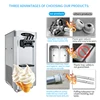 PBOBP Commercial Three Flavors Ice Cream Machine Desktop Small Three-color Soft Ice Cream Making Machine 1