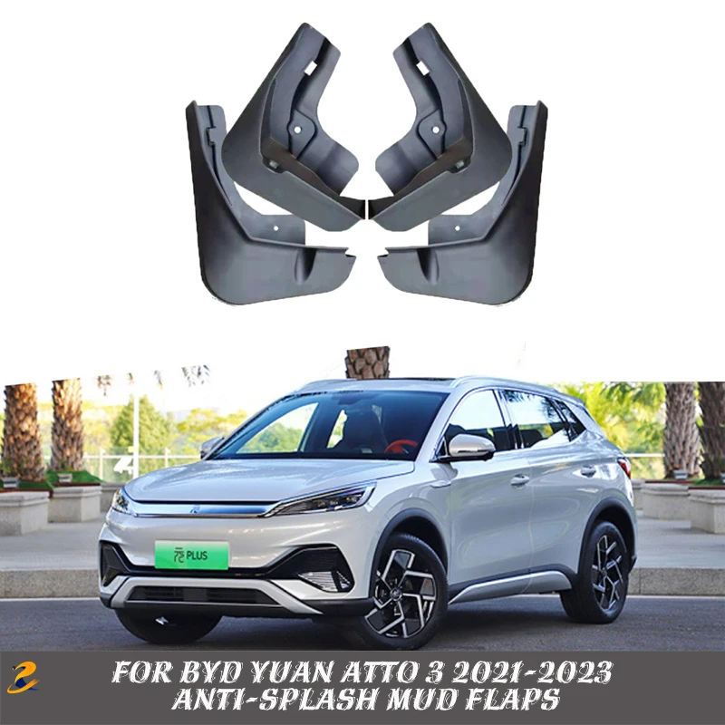 

Брызговики передние и задние для BYD Atto 3 Yuan Plus EV 2021 ~ 2023, 2022