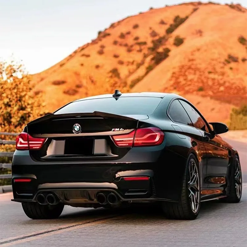 Per Bmw F82 M4 Coupe 2014-2020 M4 Style Car Rear Trunk Boot Coperchio Lip Spoiler Wing Rear Roof Lip Spoiler Tail Wing Bodykit Tuning
