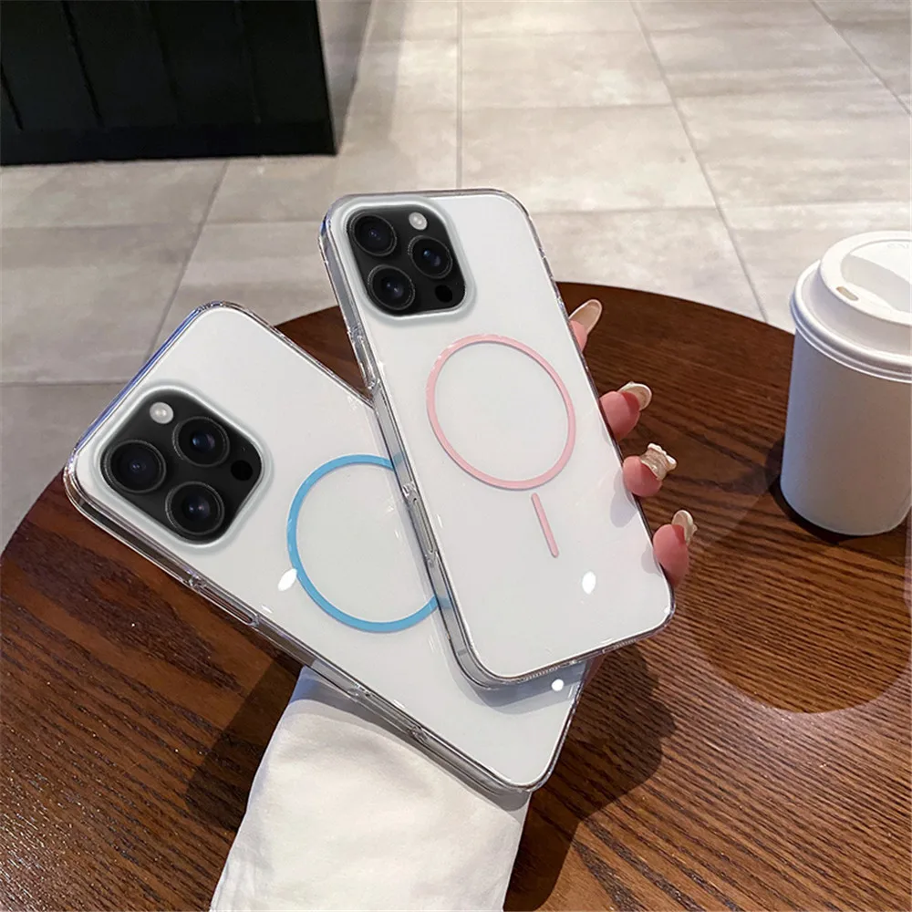 Luxury Transparent Wireless Charging Phone Case