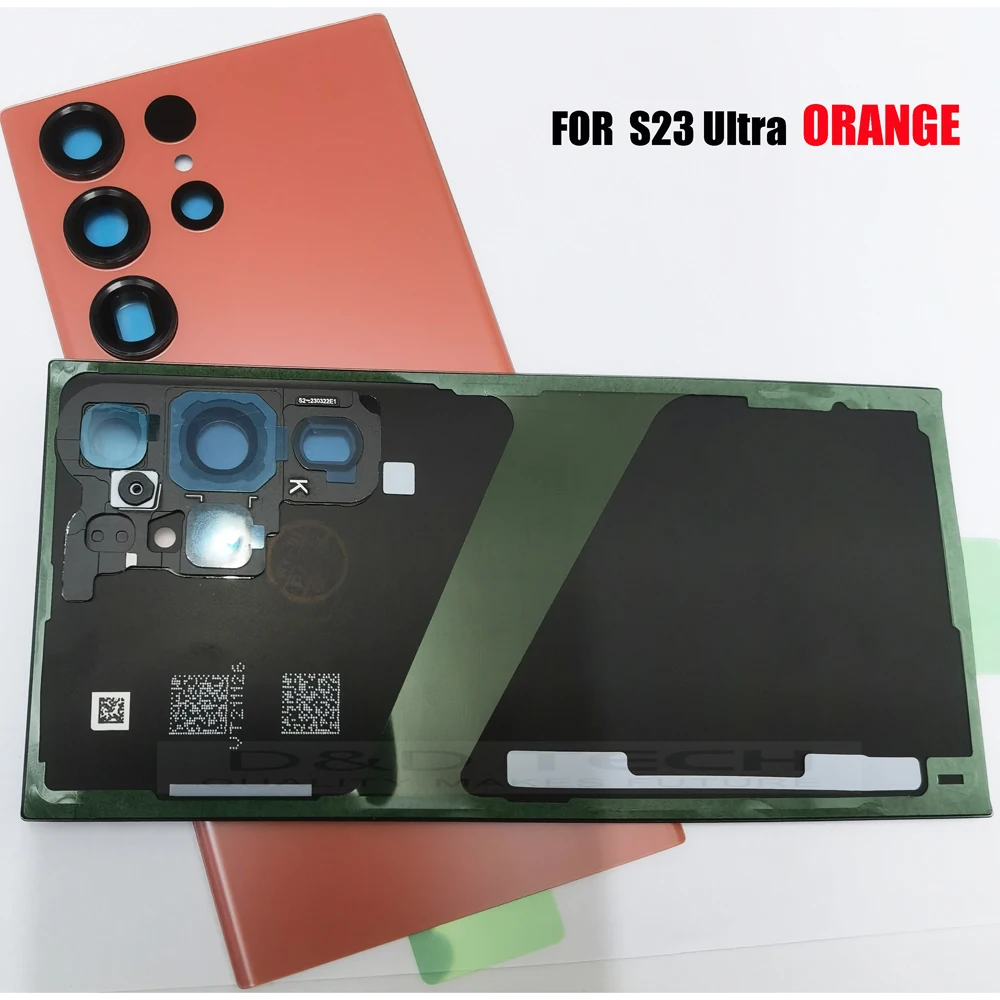 Premium Glass Back Battery Cover Case for Ultra Series 5G - Rear Door Housing Glass Panel Replacement