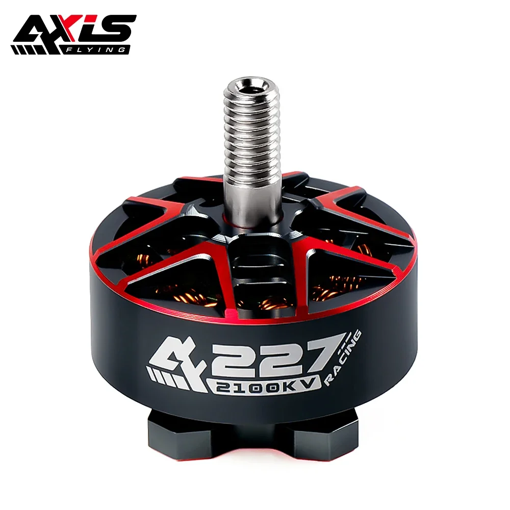 

AxisFlying AF227 1960KV 2100KV 6S бесщеточный двигатель 5 мм для профессиональных соревнований/фристайл/бандо/5-дюймовый Радиоуправляемый FPV Дрон