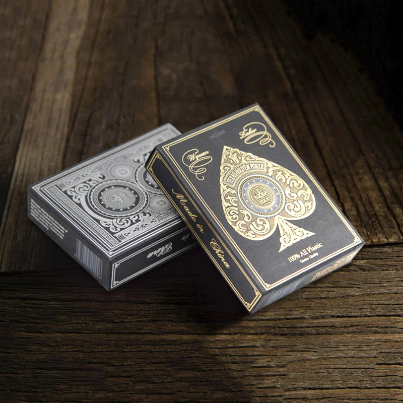 Playing Cards 24K Gold Silver PVC Full Plastic Playing Cards Thick Waterproof Durable Poker Cards Game Deck Poker Set Magic