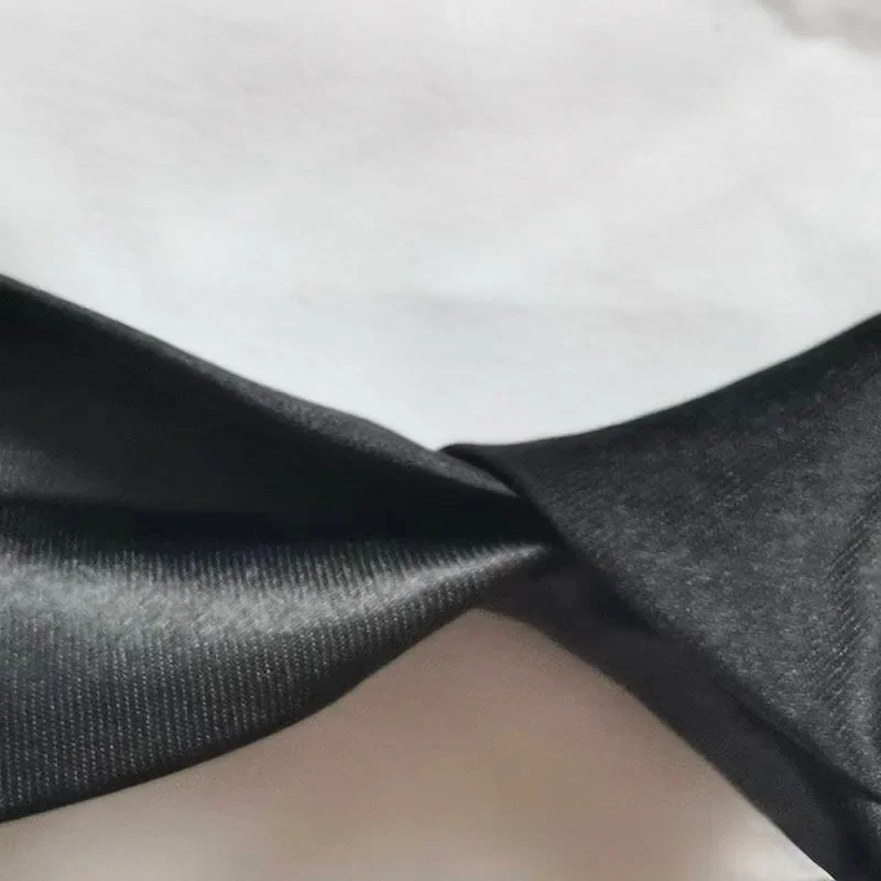 Woven necktie Necktie set Clip on tie Daily JK Ties Solid 7CM Lazy Neckties Girls Short Small Tie Kids Student Collar School Uniform Accessories College Cravat Y2k