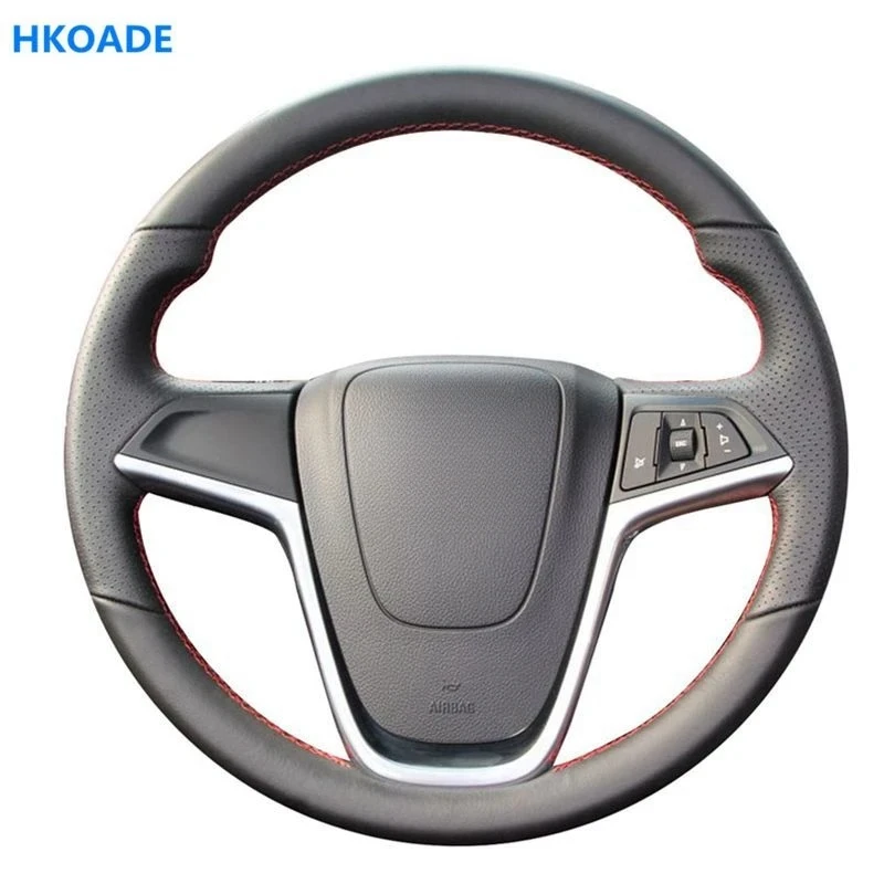 DIY Artificial Leather Car Steering Wheel Cover for Opel Insignia 2008-2013 Astra (J) Cascada Mokka 2012 -