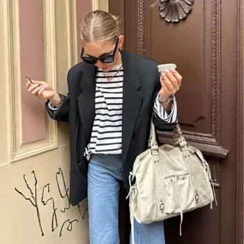 Elegante Borsa Fasciatoio Vintage: Lussuosa Borsa a Tracolla da Donna con Design Unico e Grande Capacità