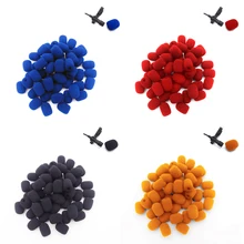 

10pcs Mini Headset Microphone Sponge Foam Windscreen Replacement Mic Cover Protector Soft Lavalier Microphone Cover Accessories