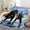 GAME G-God of War Ragnaroks Blanket Skin friendly comfort warm soft plush blanket suitable sofa living room office bedroom 6