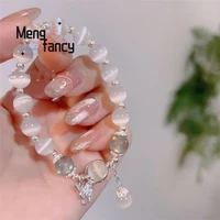 Bracelet papillon œil de chat naturel, personnalisé, exquis, élégant, Sexy, pour jeunes filles, bijoux à la mode, meilleure vente, cadeau de vacances 3