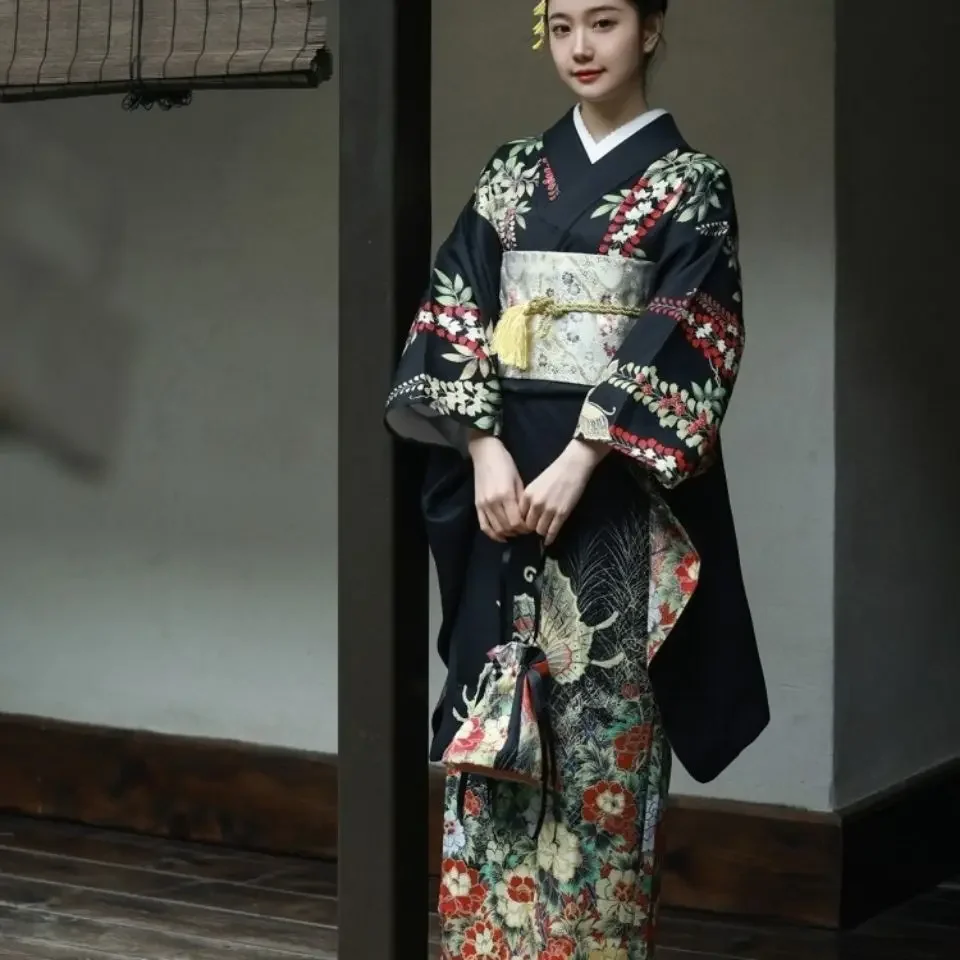 

Kimono Women's Formal Dress Traditional Retro Vibration Sleeve Japanese Style Clothing Long Kimono Kimono Traditional
