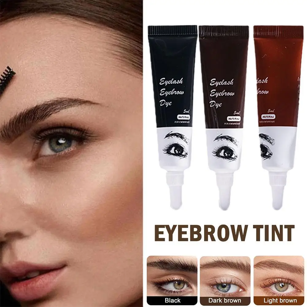 Brown Black Eyelash Eyebrow Dye Tint Kit
