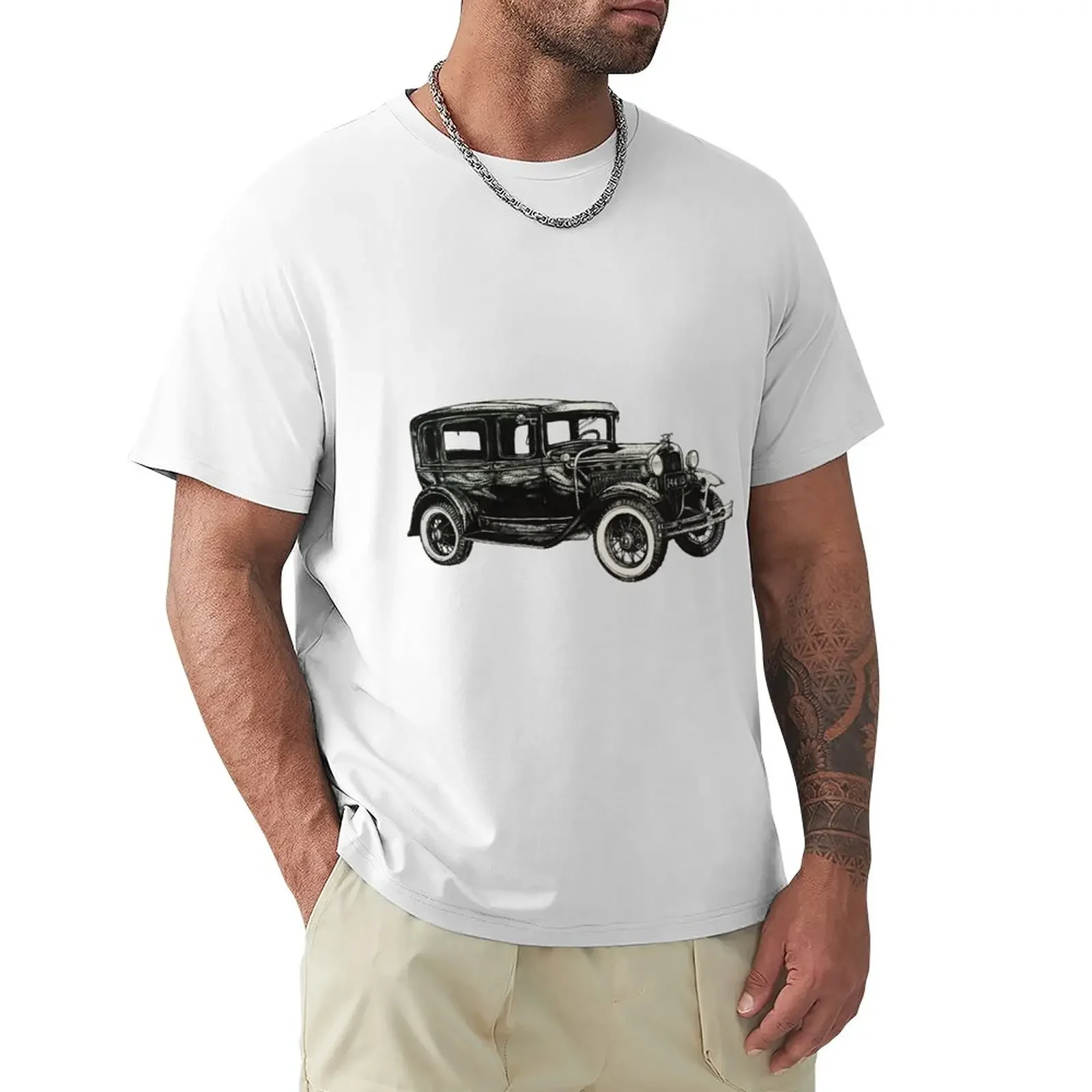 

Model A T-Shirt plus size tops cute clothes mens white t shirts