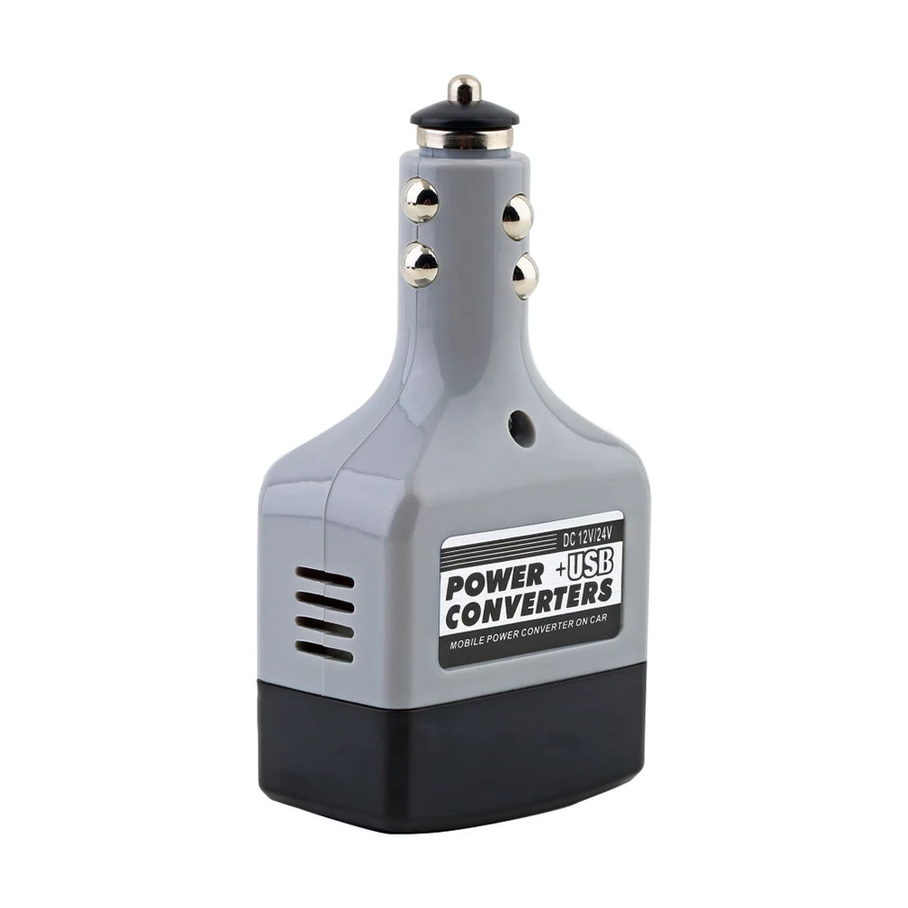 

12v/24v To 220v Car Power Bank Inverter Adapter Car Converter For All Cell Phones Universal Usb Car Power Converter