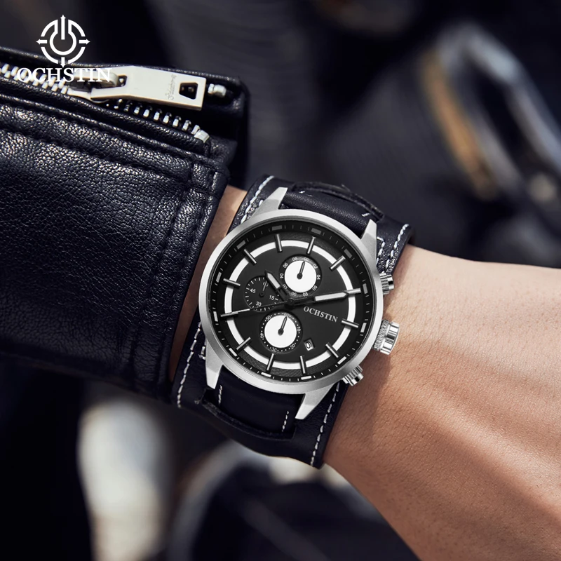 OCHSTIN Craftsmanship Series Waterproof Business Light Luxury Personalized Multifunctional Quartz Movement Men's Quartz Watch