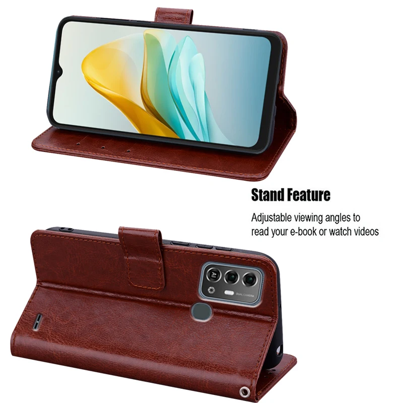 for чехол ZTE Blade A53 Pro Phone Case Wallet Fundas Leather Cover