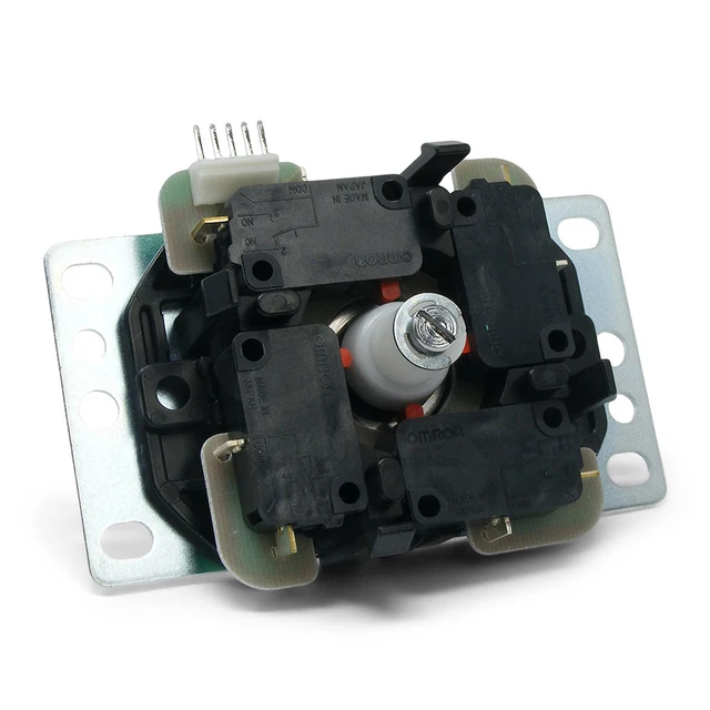 Sanwa JLF-TP-8YT Arcade Joystick & 8 Button Bundle (Yellow) - High Quality Japanese Parts For Fighting Games, DIY Controllers