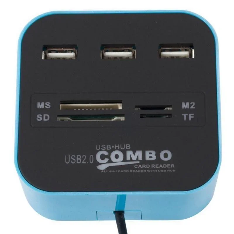 USB Hub Combo 3 Ports USB 2.0 Micro Card Reader SD/TF USB Splitter Hub Combo All In One for PC Computer Accessories