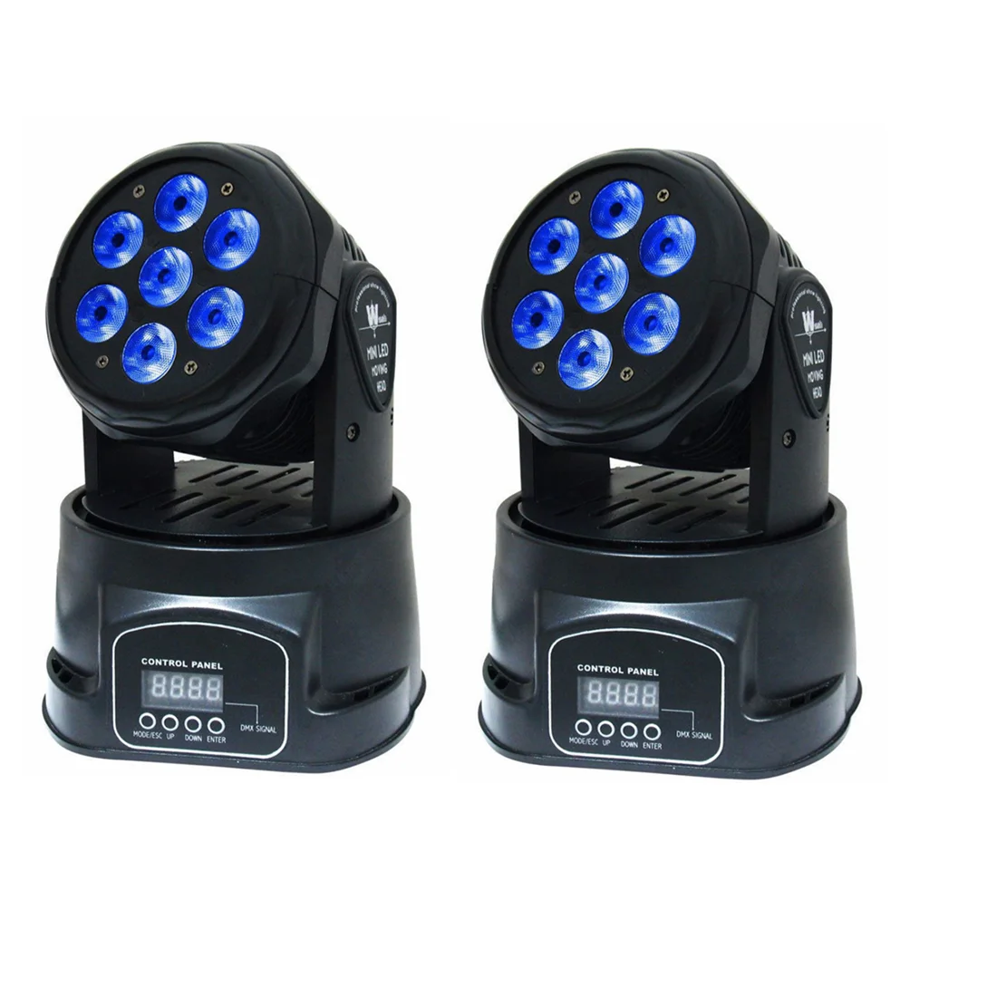 2Pcs Led Wash7X12W Rgbw Illuminazione A Testa Mobile 4 In1 Rgbw Per Discoteca Dj Ktv 12/16Dmx Canali Led Stage Dj Light
