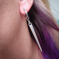 Spike Huggie Hoop Earrings 3
