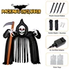 10FT Large Size Halloween Inflatable Grim Reaper Archway with LED Lights Blow Up Outdoor Decoration for Home Party Yard Lawn 3