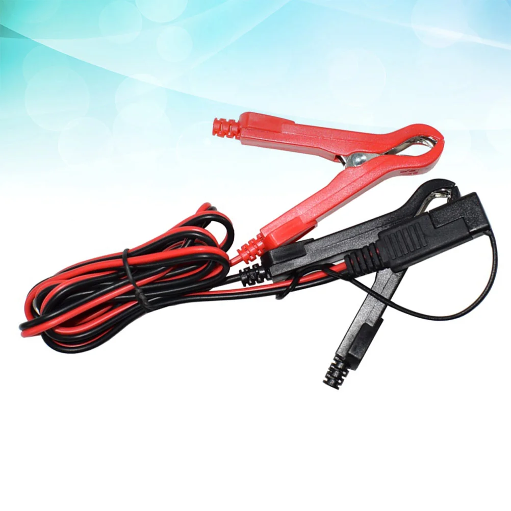 

100 Cm Motorcycle Cable Adapter SAE Sae To Alligator Clips Adapter Charging Inline Fuse Power Supply