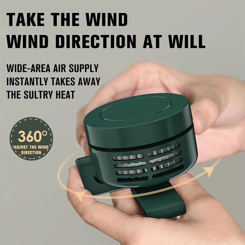 مروحة بمشبك صغير معلقة الخصر الرقبة مروحة فتاة الك...