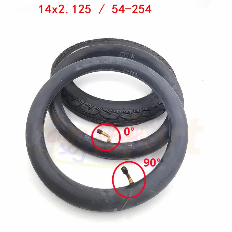 Durable 14-Inch Electric Bicycle Tires with Inner Tube