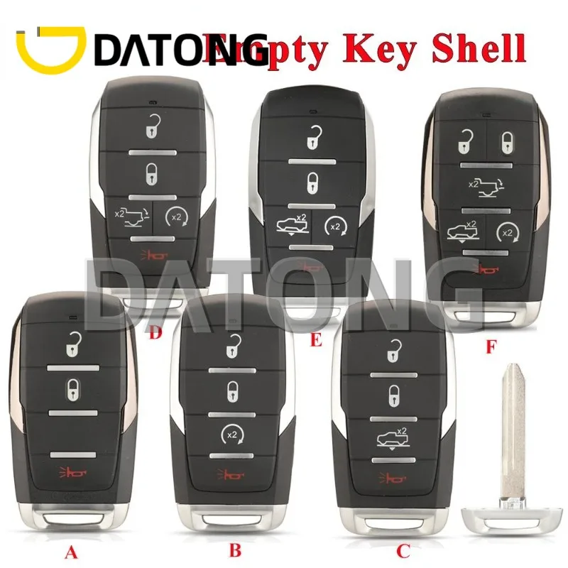 

CHANKey Smart Remote Car Key Shell Case For Dodge RAM 1500 Limited LongHorn 2019 2020 2021 Fob OHT-4882056 3 4 5 6 Buttons