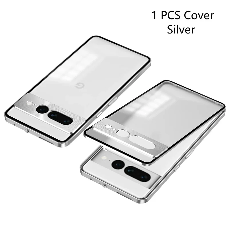 Durable Aluminum Alloy & Clear Acrylic Back Phone Case - Shockproof Protection