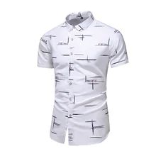 

2022NEW Short Sleeve Casual Shirt Men's Print Beach Blouse 2021 Summer Clothing Plus Asian Size M-XXXL 4XL 5XL