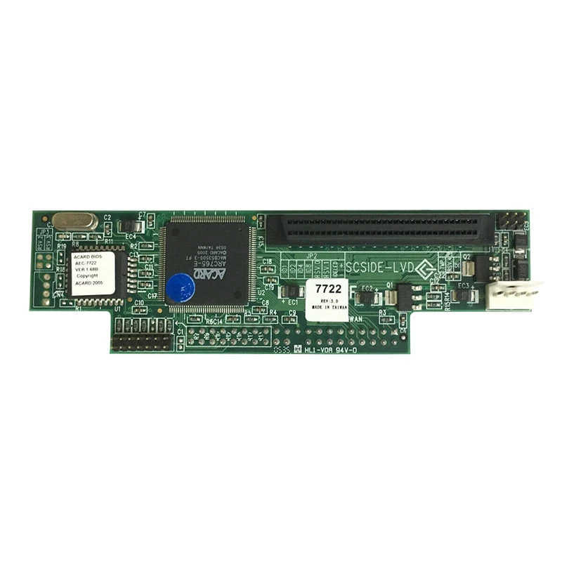 AEC 7722 IDE SCSI 68 핀 IDE LVD SCSI 브리지 어댑터 카드 IDE 68 핀 SCSI 스토리지 컨트롤러