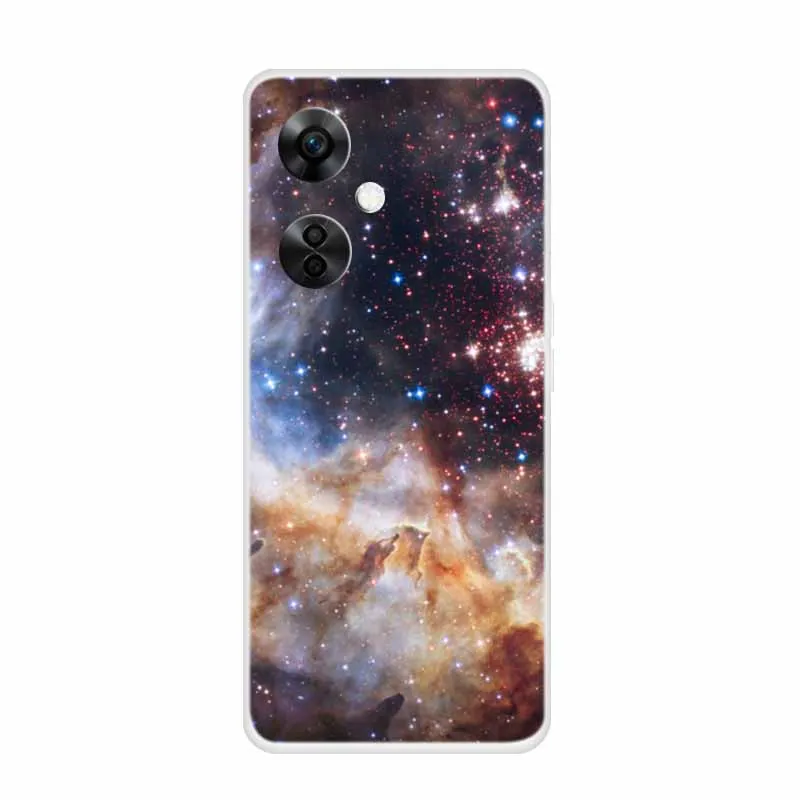 Clear Wolf Design Soft TPU Silicone Phone Cover - Transparent Etui for OnePlus Nord CE 3 Lite