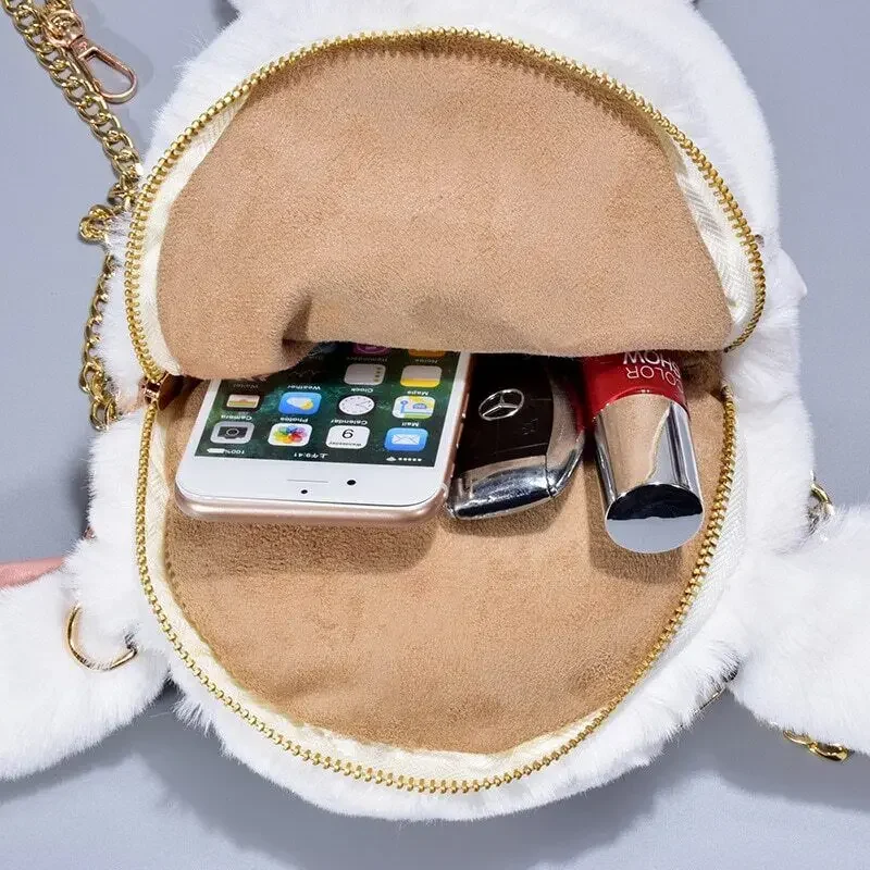 Crossbody Bags Stuffed Toy Kids Gift Toys Cute Plush Rabbit Single Shoulder Bag