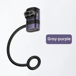 Universal Type C Charger Adapter for Smart Watches - Charging Converter Accessory (PURPLE)