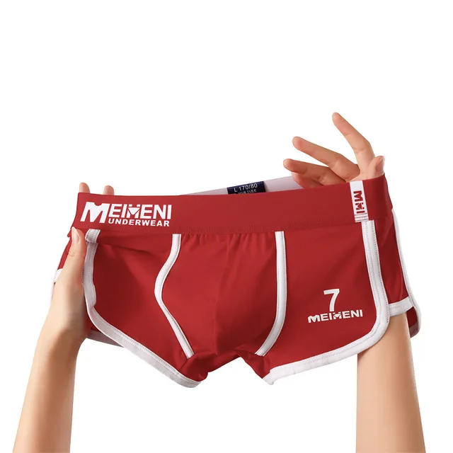 [زهر الحب] جديد رقم 7 القطن 1 قطعة/3 قطعة الملاكم الرجال الملابس الداخلية تنفس Boxershort الرجال الملاكمين رجل Cuecas الغمد حجم M-3XL 2